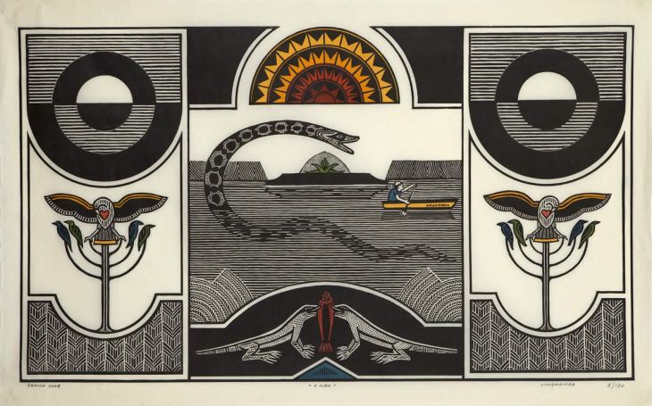 A Ilha, xilogravura de Samico