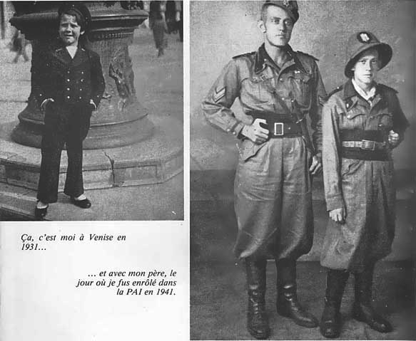 O fascistinha Pratt em Veneza; e com o papai na Etiópia