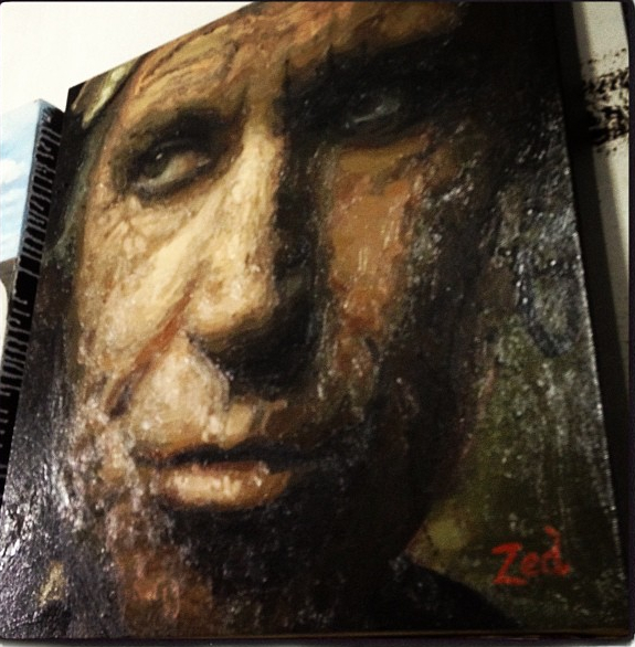 Keith, roubado de Annie Leibovitz, roubado de Rembrandt, roubado de Caravaggio 