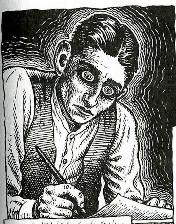 Kafka no traço de Crumb