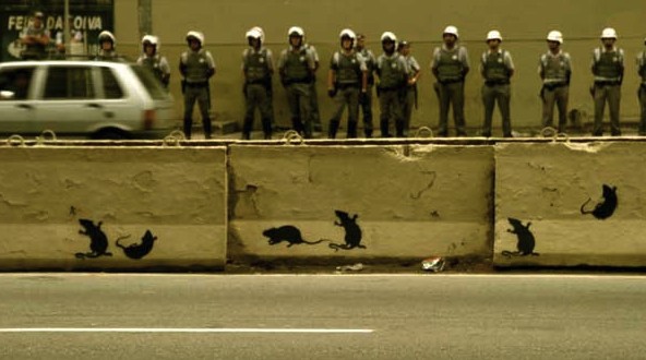 Foto de Antonio Brasiliano, "censurada" pela polícia