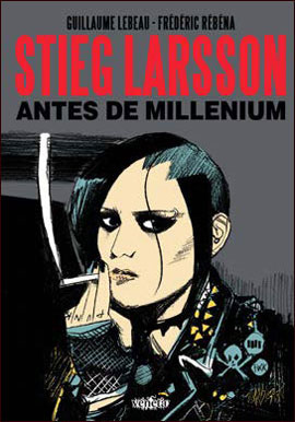Uma capa simples, apoiada em uma clássica personagem de Larsson