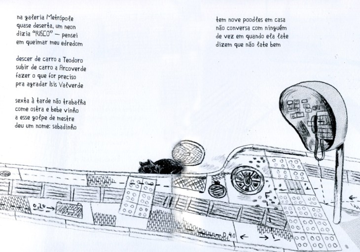 Bem-sacada, a edição tem design e ilustrações de Andrés Sandoval