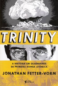 Outra capa esperta da editora, já introduz na capa o drama: a bomba e o homem que a criou