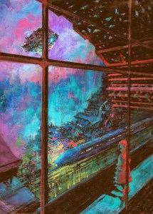 Arte de Fabio Cobiaco para a capa do romance editado pela Boitempo