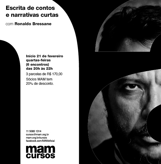 Em 21 de fevereiro começo no MAM/SP novo lab de narrativas breves